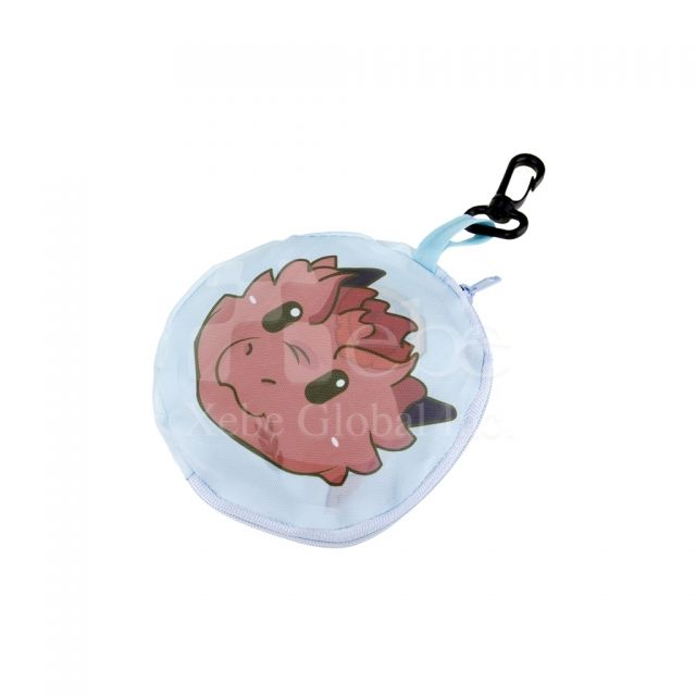 customized mascot folding shopping bag