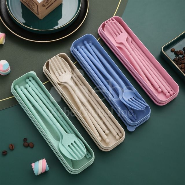 wheat eco friendly tableware set production