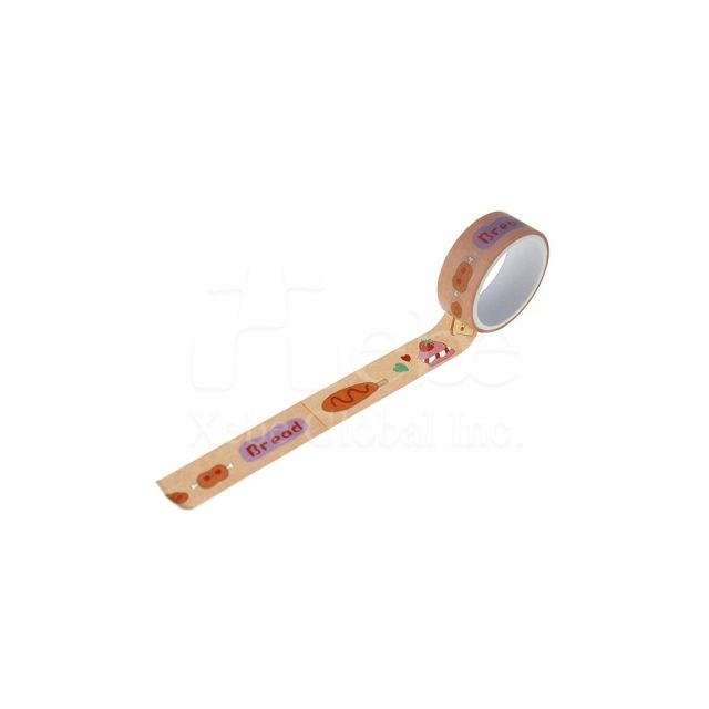 bread pattern masking tape printing