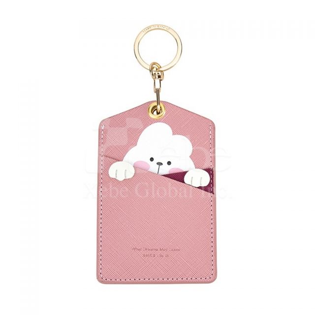 well behaved bunny pink card holder