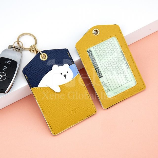 well behaved bunny pink card holder