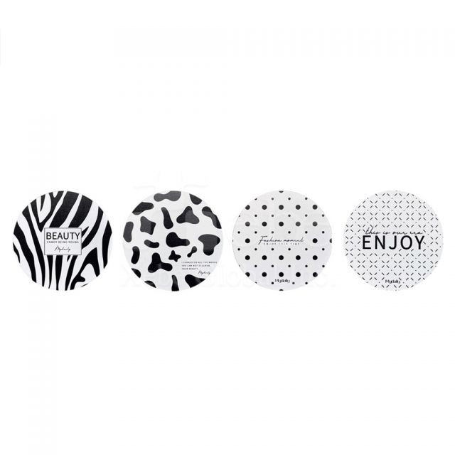 cow spot round coaster