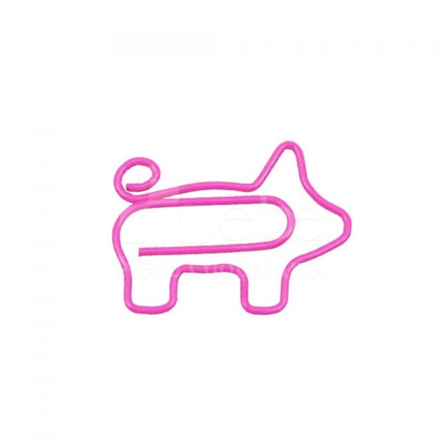 pink piggy paper clips