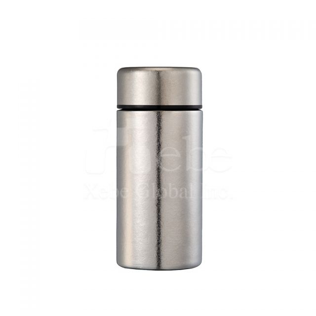 grey pure titanium mini thermos