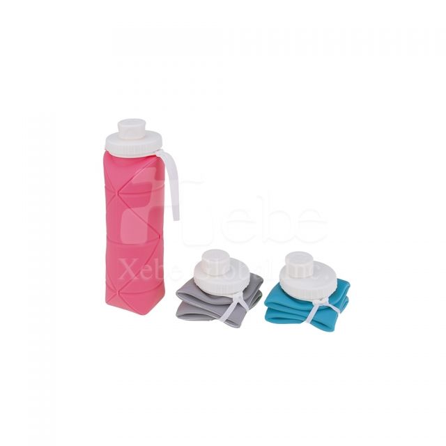pink collapsible eco friendly cup