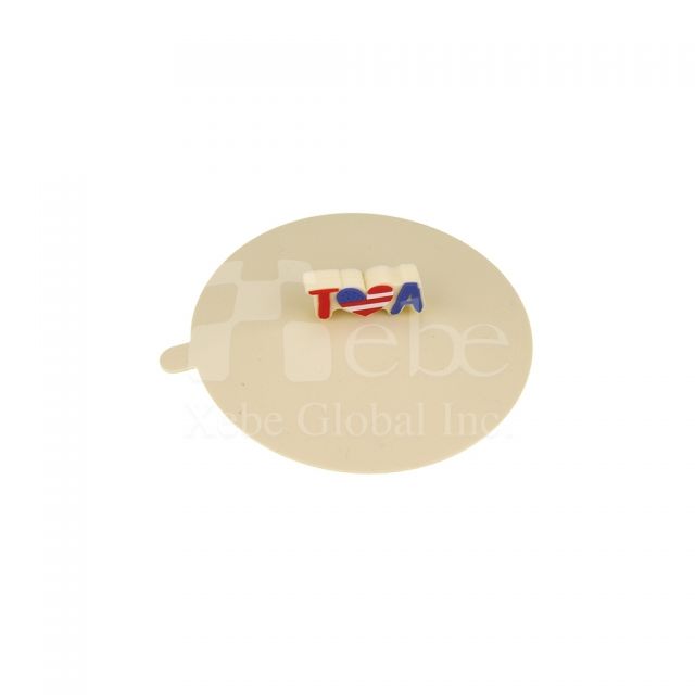 customized silicone cup lid with company logo