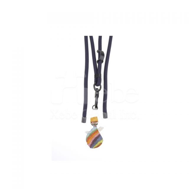 hand painted hot air balloon pattern mobile phone lanyard