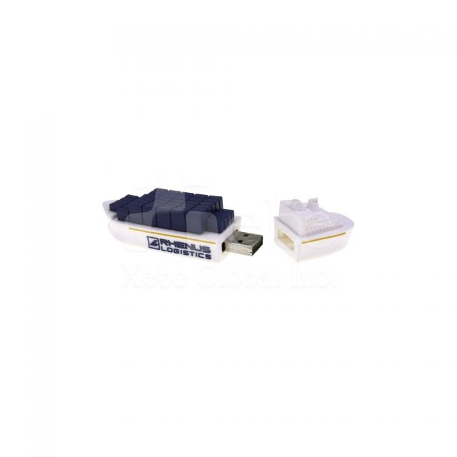 custom corporate container ship flash drive