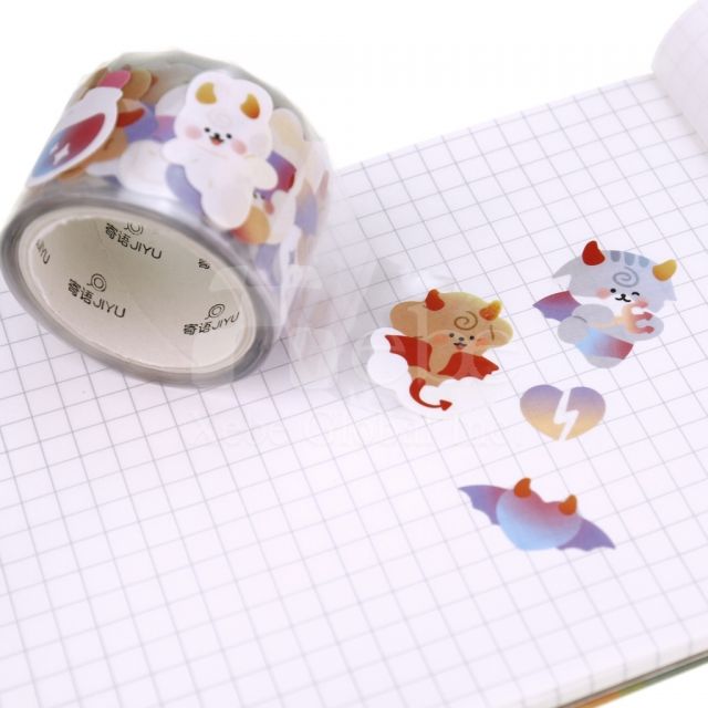 cute devil animal washi tape
