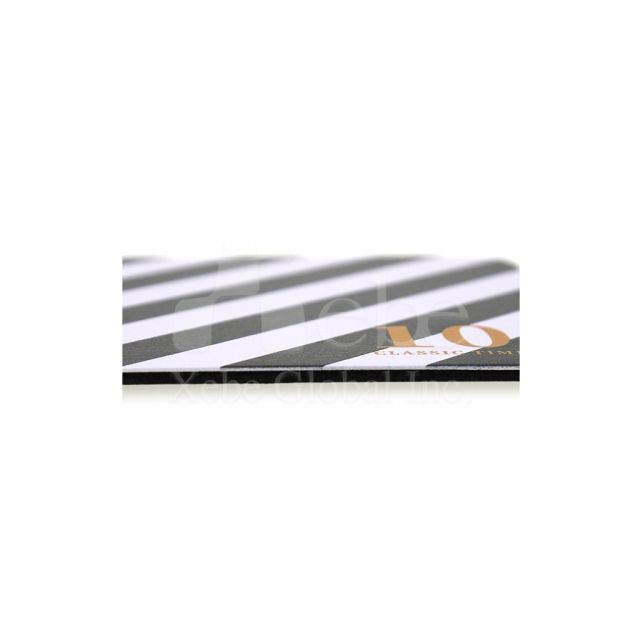 black and white striped coaster