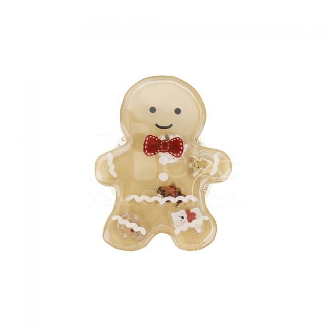 gingerbread man shaped shake music phone holder