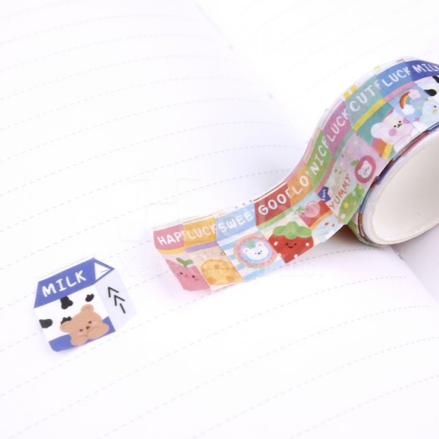 colorful milk carton pattern washi tape