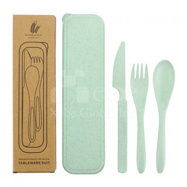 light green eco-friendly tableware set