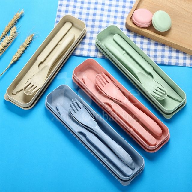 light green eco-friendly tableware set