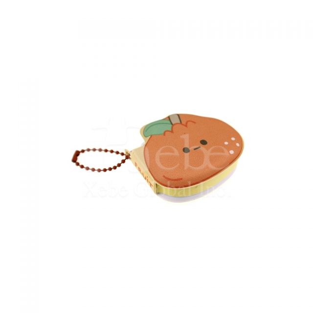 orange shaped post it notes