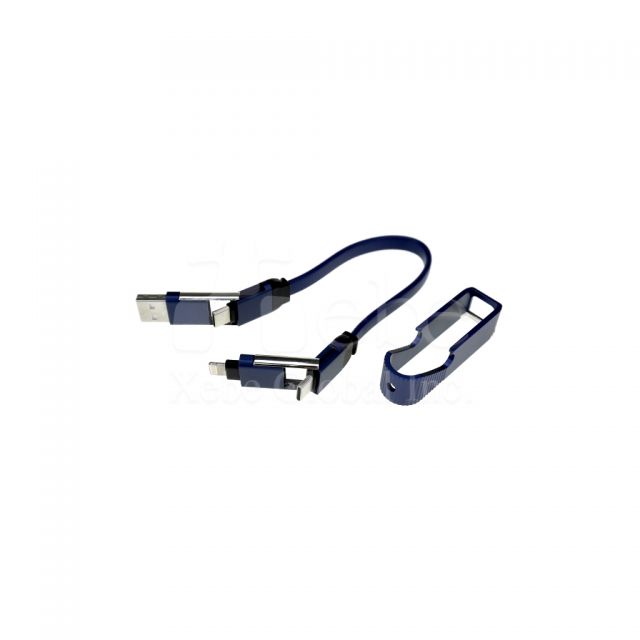 blue multifunctional usb charging cable