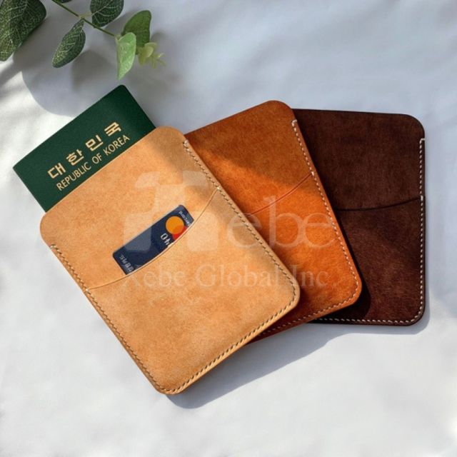 pocket leather passport sleeving