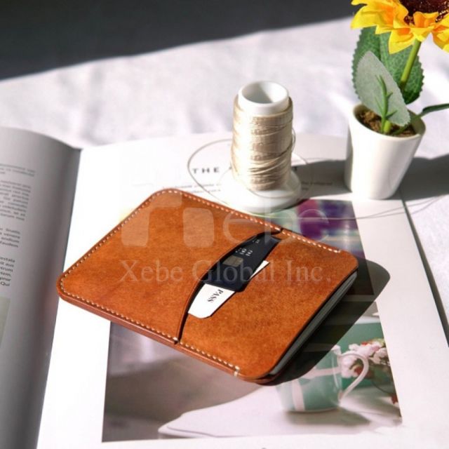 pocket leather passport sleeving