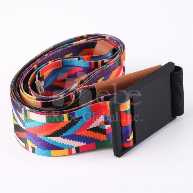 colorful pattern design luggage straps