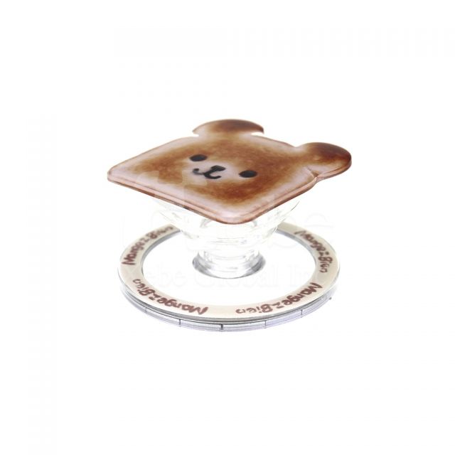 bear toast shaped mobile phone holder