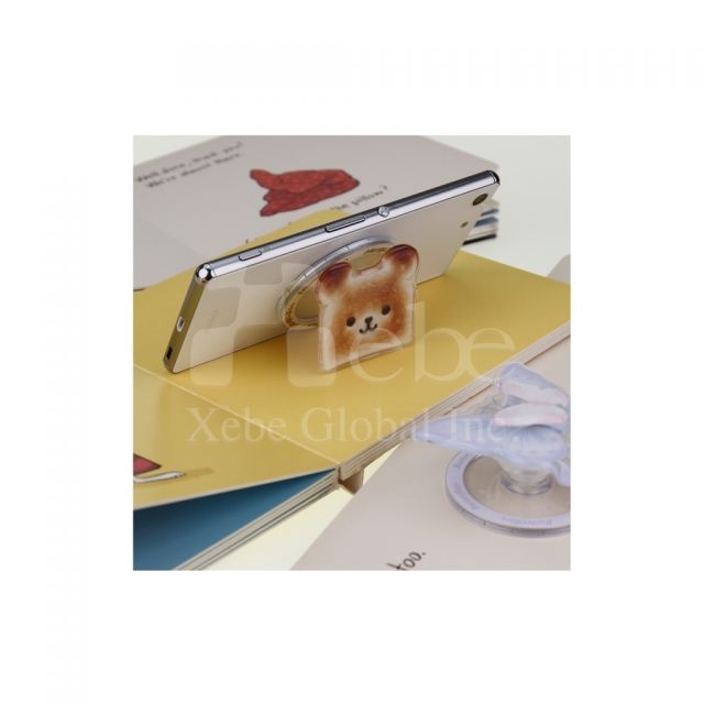 bear toast shaped mobile phone holder