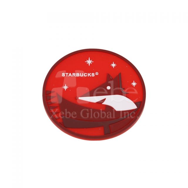 customized fox pattern shaped coaster
