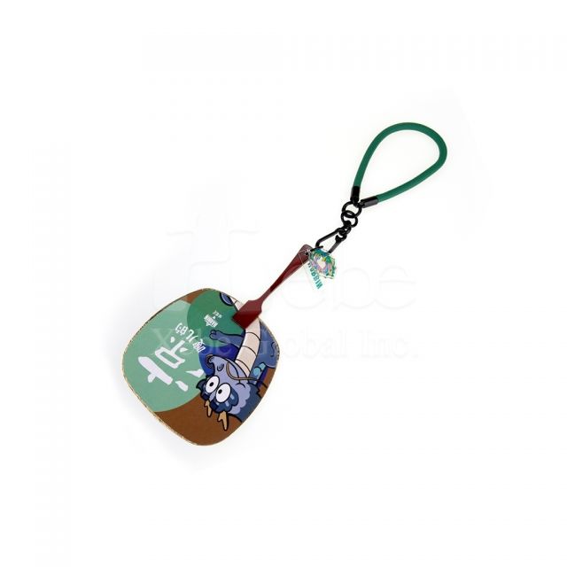 dragon pattern fan design mobile phone lanyard