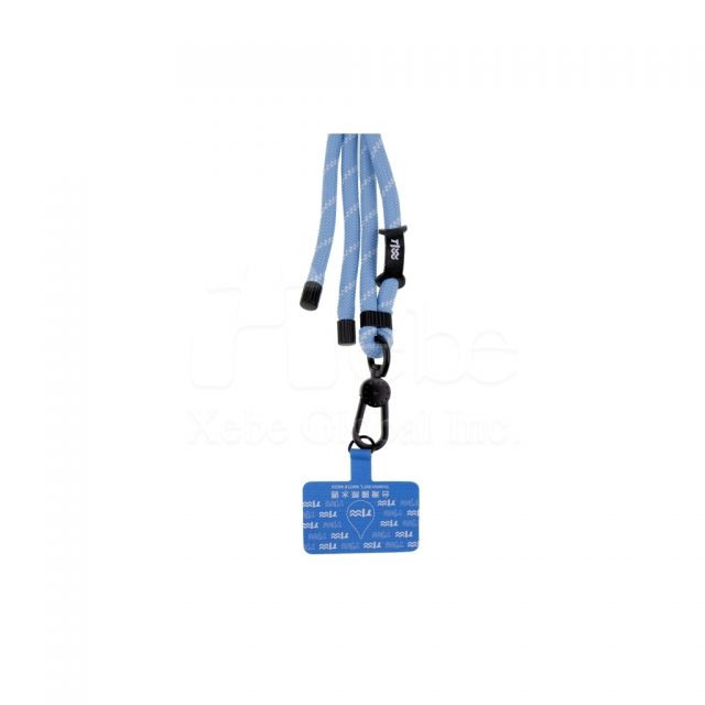 aqua blue mobile phone lanyard corporate gift