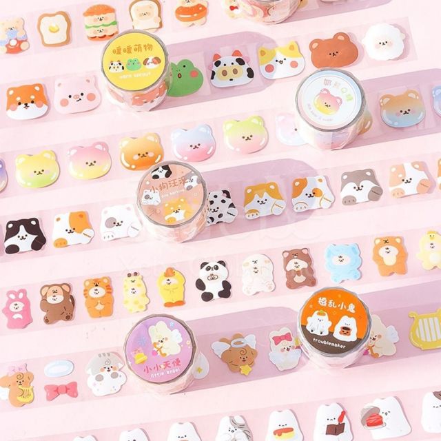custom pet sticker clear washi tape