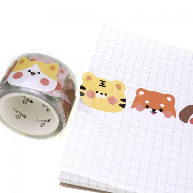 custom pet sticker clear washi tape
