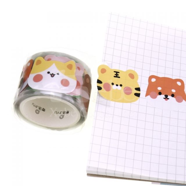 custom pet sticker clear washi tape