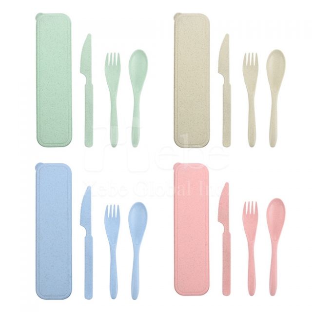 wheat eco friendly tableware set customization