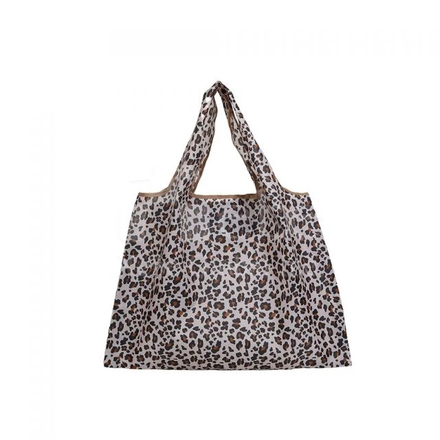 leopard print tote shopping bag customization