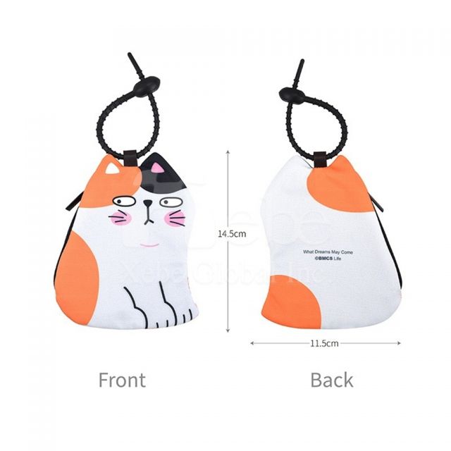 customized cat shaped storage bags