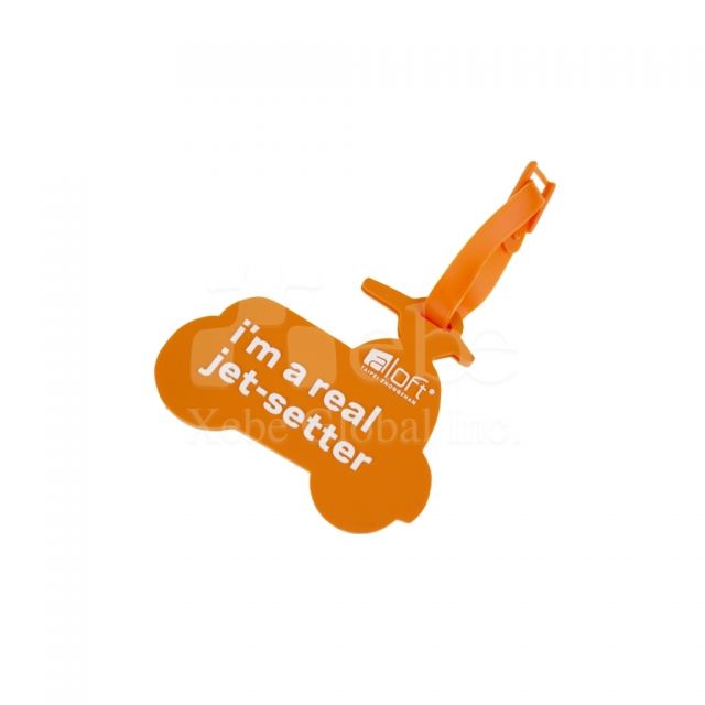 motorcycle shaped soft rubber luggage tag