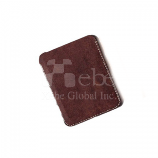 dark brown pocket passport case