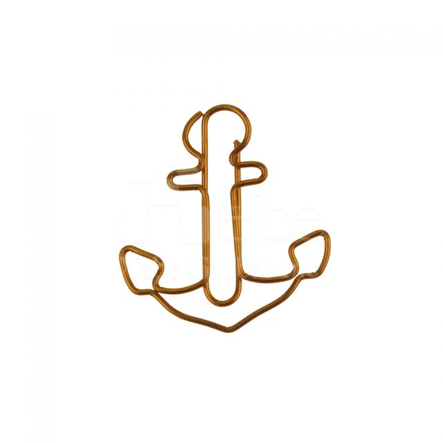 anchor shaped paperclip bookmark
