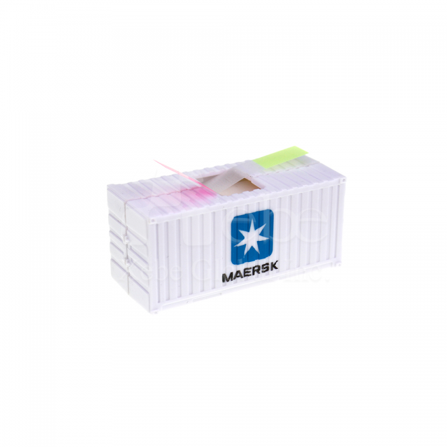 container shaped sticky notes and label making