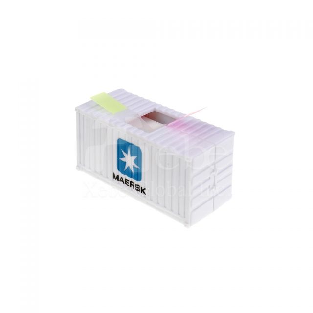 container shaped sticky notes and label making