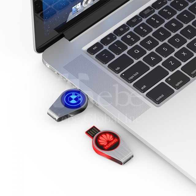 led brand logo mini flash drive