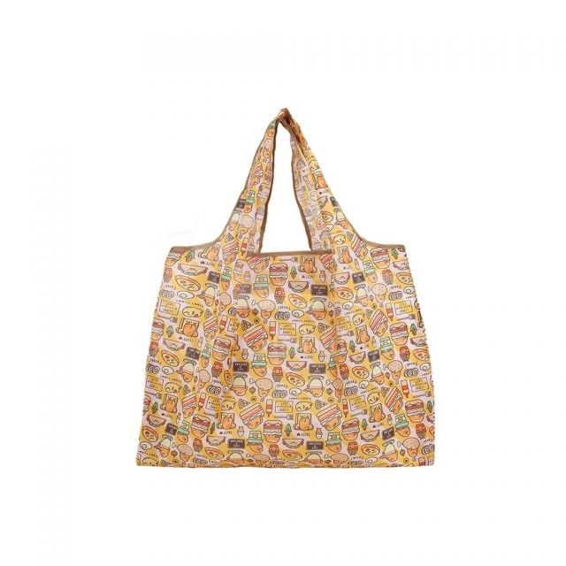 food pattern eco friendly shopping bag