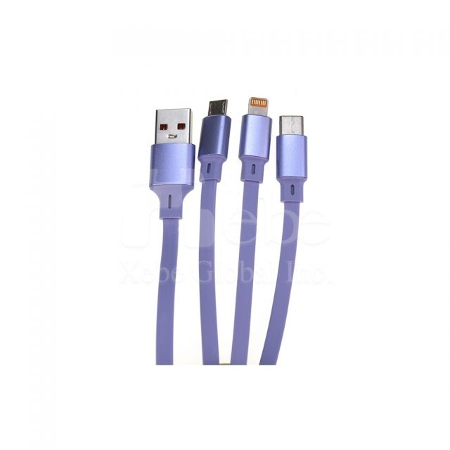 purple telescopic charging cable customization