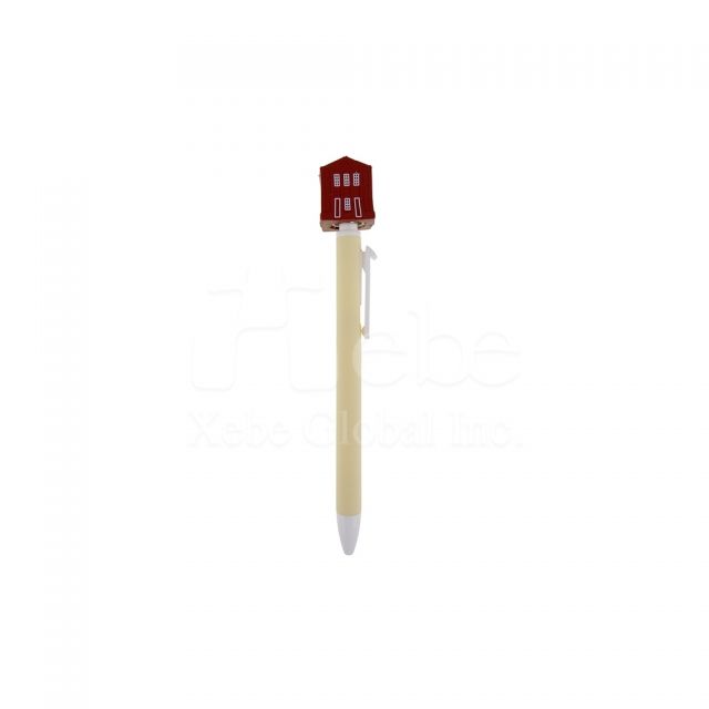 three dimensional red house custom pen