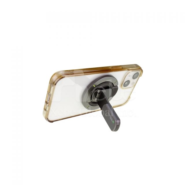 customized double sided magnetic phone holder with rotating phone ring