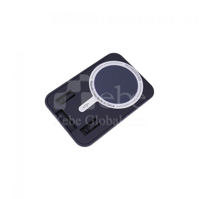 customized magnetic hard shell mobile phone card holder