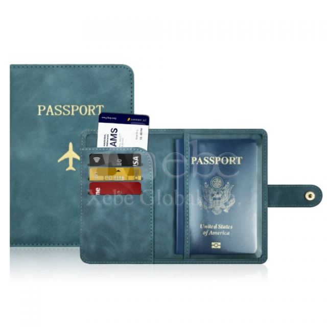 light blue passport holder customization