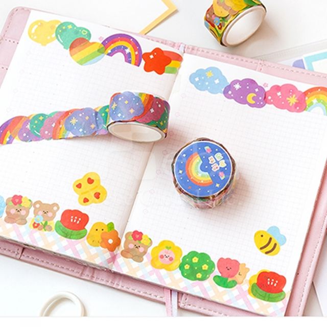 flower world washi tape