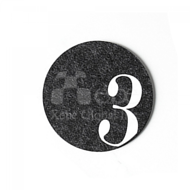 digital wool felt custom coasters