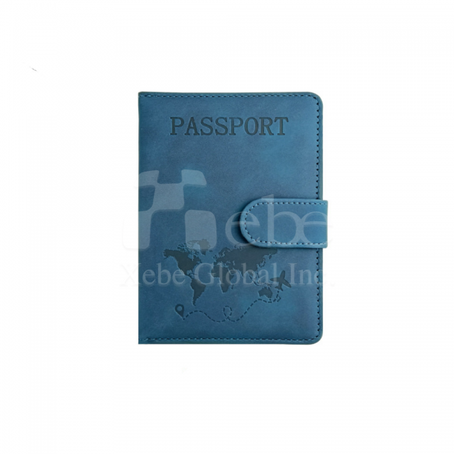 dark blue passport cover customization