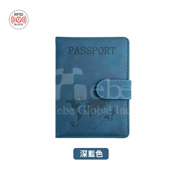 dark blue passport cover customization